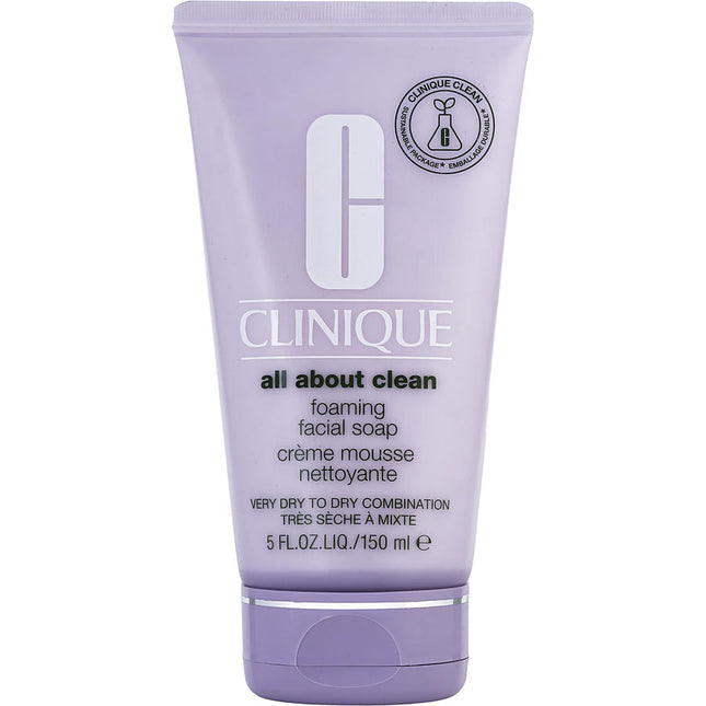 Clinique All About Clean Foaming Facial Soap ( Very Dry To Combination ) 150ml/5oz