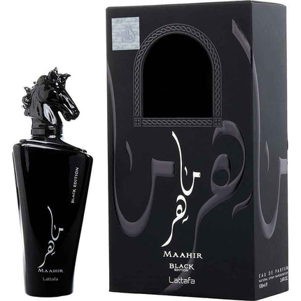 Lattafa Maahir Black Edition By Lattafa Eau De Parfum Spray 3.4 Oz