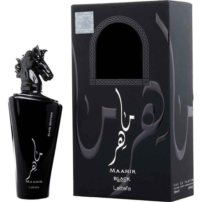 Lattafa Maahir Black Edition By Lattafa Eau De Parfum Spray 3.4 Oz