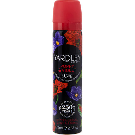Yardley Poppy & Violet By Yardley Deodorant Spray 2.5 Oz