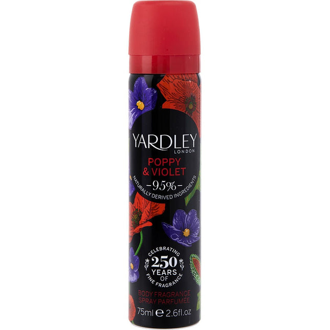 Yardley Poppy & Violet By Yardley Deodorant Spray 2.5 Oz Yardley