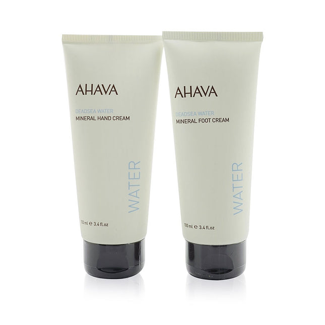Ahava Essential Hydration Hand & Foot Duo Kit: Deadsea Water Mineral Cream 100ml+ 100ml 2pcs