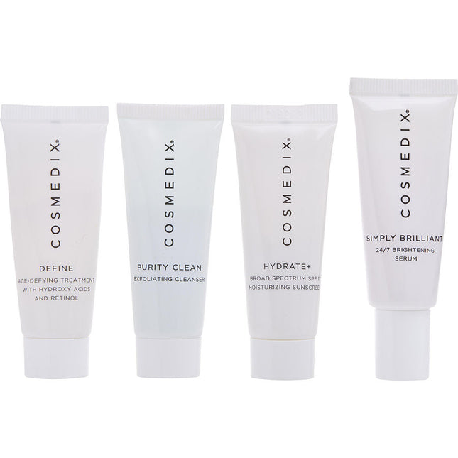 Treatment Prep 4-piece Essentials Kit: Purity Clean + Simply Brillian=t + Define + Hydrate+ --4x15ml/0.5oz Cosmedix