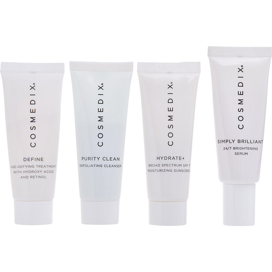 Treatment Prep 4-piece Essentials Kit: Purity Clean + Simply Brillian=t + Define + Hydrate+ --4x15ml/0.5oz Cosmedix