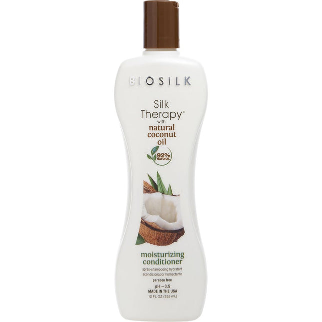 Silk Therapy Organic Coconut Oil Conditioner 12 Oz Biosilk