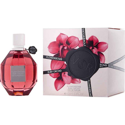 Flowerbomb Ruby Orchid By Viktor & Rolf Eau De Parfum Spray 3.4 Oz