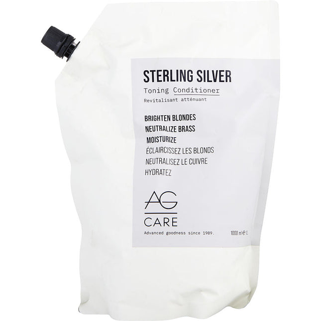 Sterling Silver Toning Conditioner Refill 33.8 Oz Ag Hair Care
