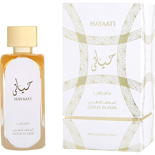 Lattafa Hayaati Gold Elixir By Lattafa Eau De Parfum Spray 3.4 Oz