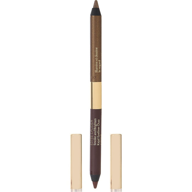 Estee Lauder Smoke And Brighten Kajal Eyeliner Duo - # 03 Dark Chocolate / Rich Bronze --1g/0.02oz By Estee Lauder Estee Lauder