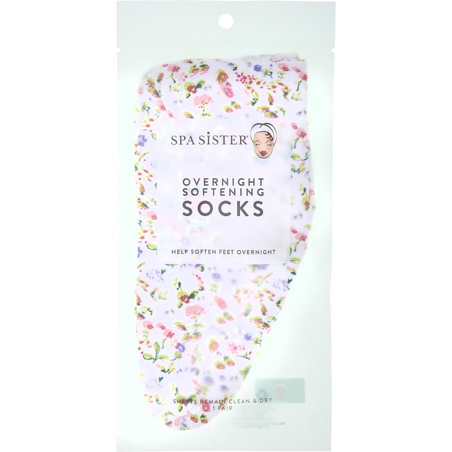 Spa Accessories Spa Sister Overnight Softening Socks - Wildflowers