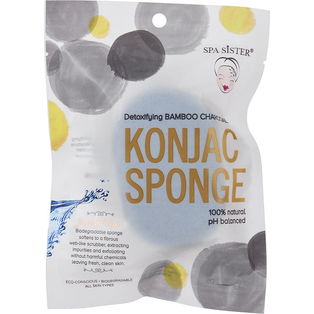 Spa Accessories Konjac Sponge Detoxifying Bamboo Charcoal