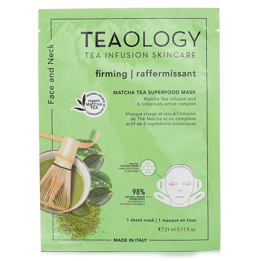 Teaology Matcha Tea Superfood Face & Neck Mask 21ml/0.71oz