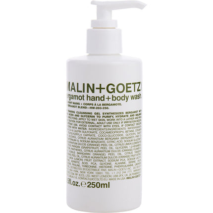 Malin+goetz Bergamot By Malin + Goetz Hand & Body Wash 8.5 Oz