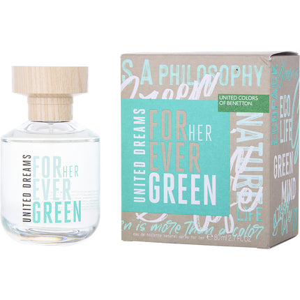 Benetton United Dreams Forever Green By Benetton Edt Spray 2.7 Oz