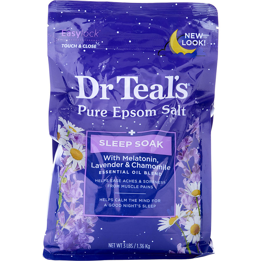 Dr. Teal's Pure Epsom Salt Melatonin Sleep Soak With Essential Oil Blend --1.36kg/1420ml