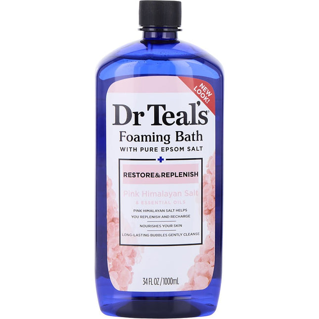 Foaming Bath With Pure Epsom Salt Restore & Replenish With Pink Himalayan --1000ml/34oz Dr. Teal's
