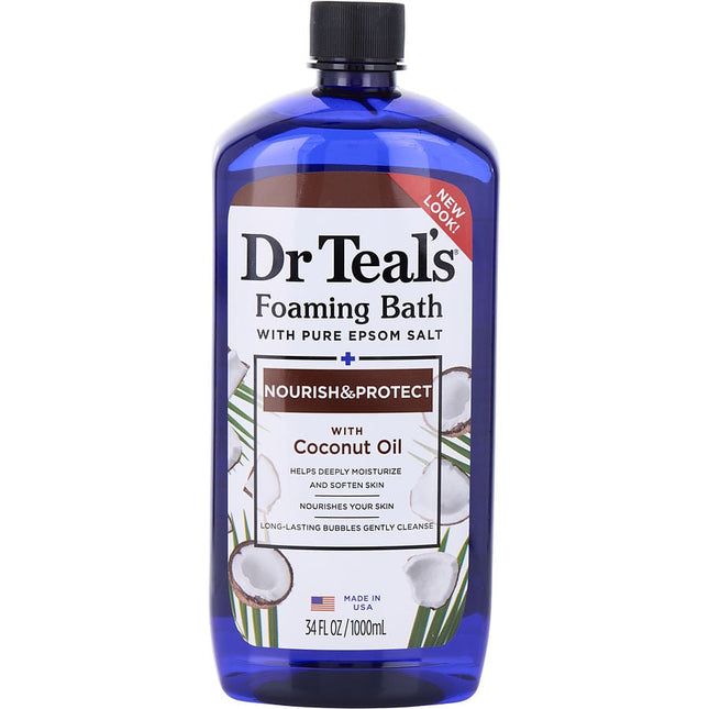 Foaming Bath With Pure Epsom Salt Nourish & Protect With Coconut Oil --1000ml/34oz Dr. Teal's