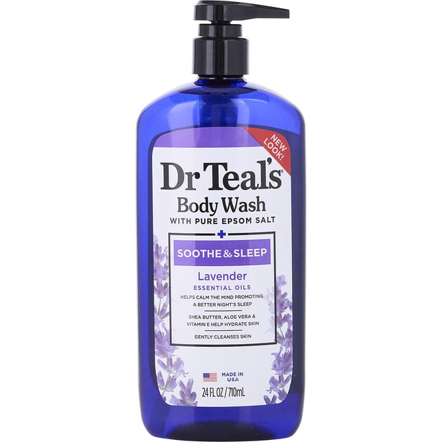 Body Wash With Pure Epsom Salt - Soothe & Sleep With Lavender --710ml/24oz Dr. Teal's