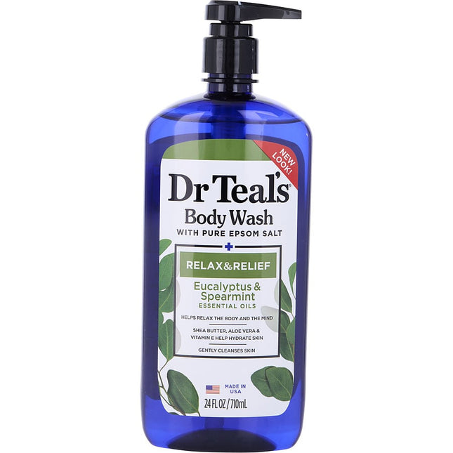 Body Wash With Pure Epsom Salt - Relax & Relief With Eucalyptus & Spearmint --710ml/24oz Dr. Teal's