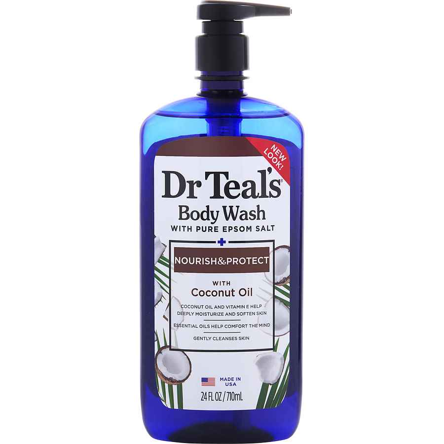 Dr. Teal's Body Wash With Pure Epsom Salt - Nourish & Protect Coconut Oil 710ml/24oz