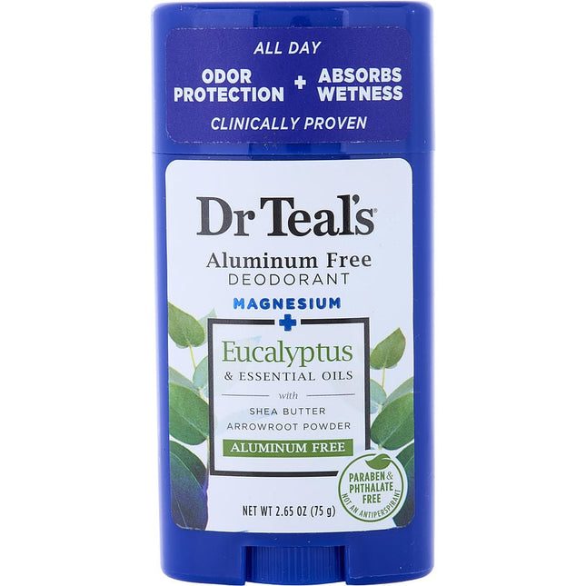 Aluminum Free Deodorant - Magnesium+ Eucalyptus & Essential Oils --75g/2.65oz Dr. Teal's