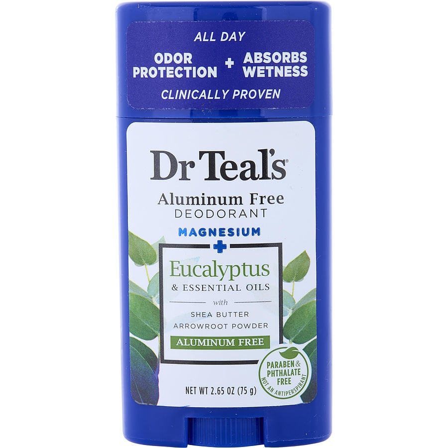Aluminum Free Deodorant - Magnesium+ Eucalyptus & Essential Oils --75g/2.65oz Dr. Teal's