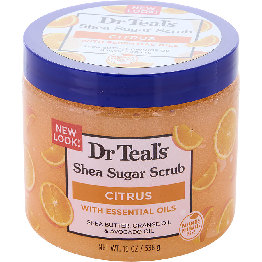 Dr. Teal's Shea Sugar Scrub - Citrus Essential Oils With Vitamin C 538g/19oz