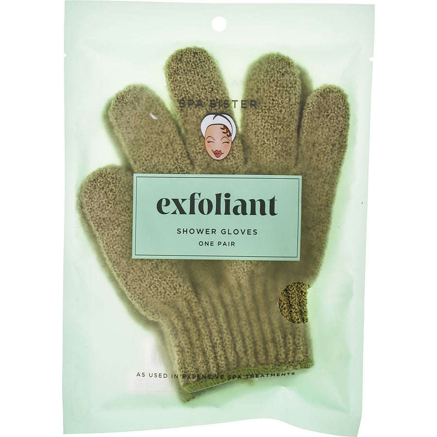 Spa Accessories Spa Sister Exfoliating Spa Gloves - Sage Green