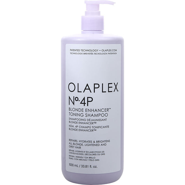 No.4p Blonde Enhancer Toning Shampoo 33.8 Oz Olaplex
