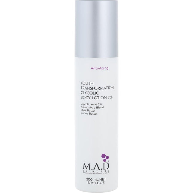 Youth Transforation Glycolic Body Lotion 7% --200ml/6.75oz M.a.d. Skincare