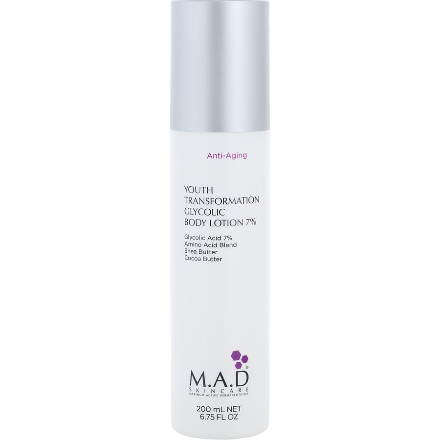 Youth Transforation Glycolic Body Lotion 7% --200ml/6.75oz M.a.d. Skincare