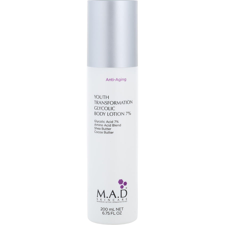 M.A.D. Skincare Youth Transforation Glycolic Body Lotion 7% 200ml/6.75oz