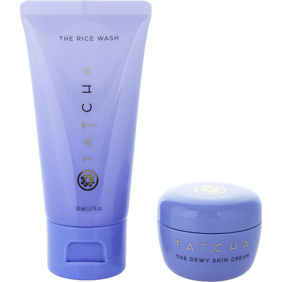 Tatcha Dewy Set: Cream 10ml + Rice Wash 50ml --2pcs