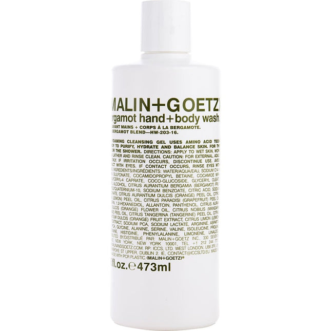 Malin+goetz Bergamot By Malin + Goetz Hand & Body Wash 16 Oz Malin + Goetz