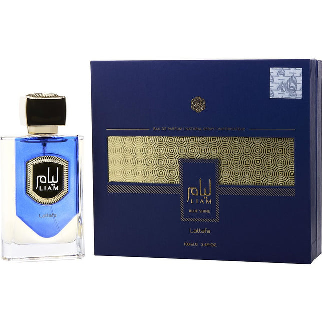 Lattafa Liam Blue Shine By Lattafa Eau De Parfum Spray 3.4 Oz