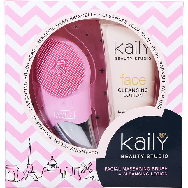 Kaily Face Cleansing Lotion 100ml/3.4oz + Brush --2pcs