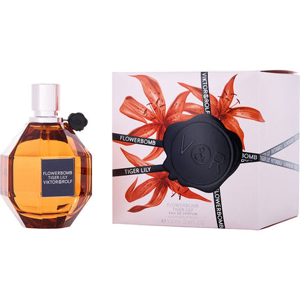 Flowerbomb Tiger Lily By Viktor & Rolf Eau De Parfum Spray 3.4 Oz
