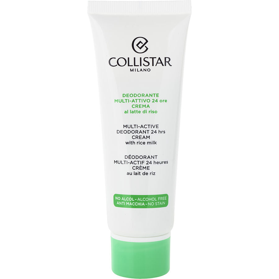 Collistar Multi-Active Deodorant 24h Cream Alcohol Free With Rice Milk 75ml/2.75oz