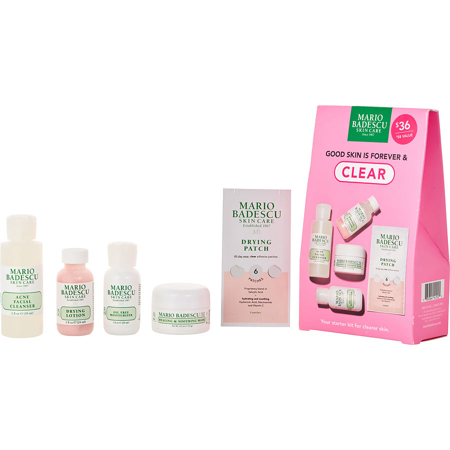 Mario Badescu Good Skin Is Forever & Clear Set --5pcs