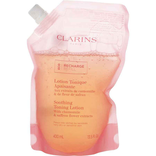 Clarins Soothing Toning Lotion With Chamomile & Saffron Flower Extracts Eco Refill - Very Dry Or Sensitive Skin 400ml/13.5oz