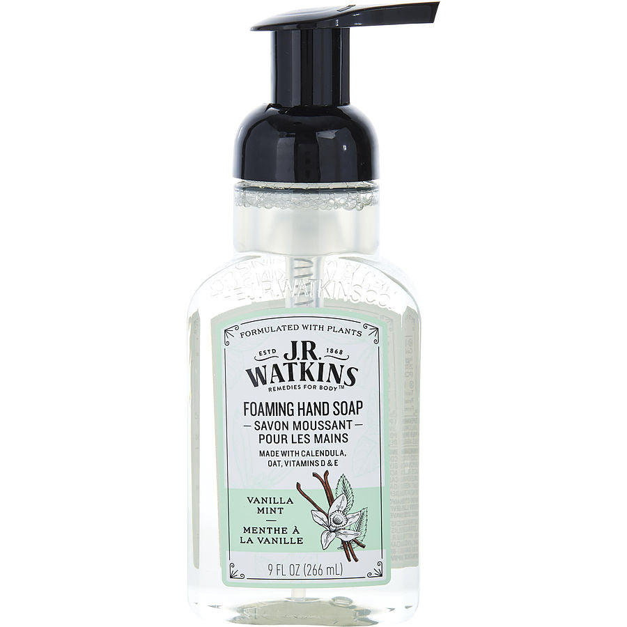 J.R. Watkins Vanilla Mint Tea Foaming Hand Soap 266ml/9oz