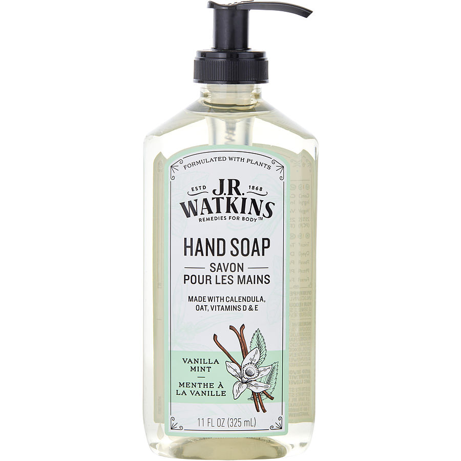 J.R. Watkins Vanilla Mint Gel Hand Soap 325ml/11oz