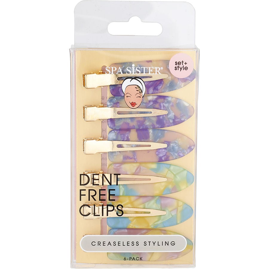 Spa Accessories Spa Sister Dent Free Clips - Purple / Blue Quartz 6 Pcs