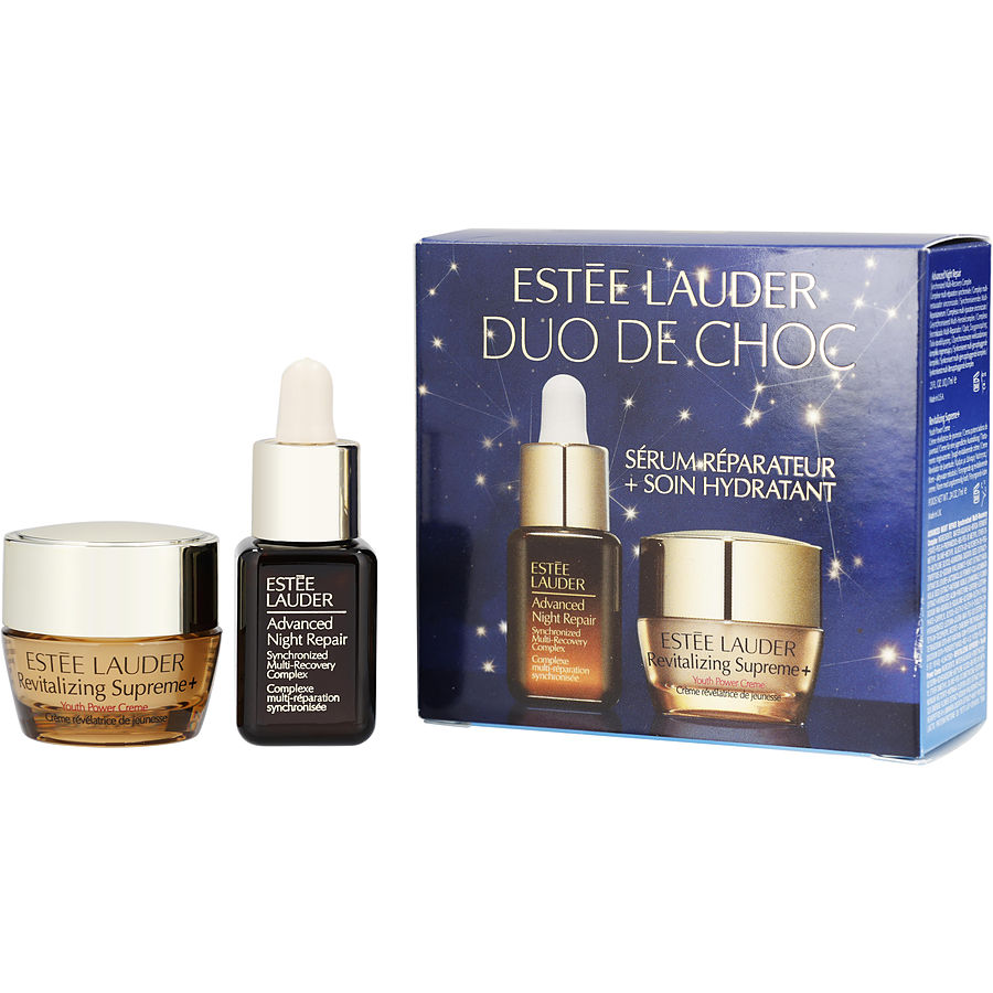 The Power Pair Set: Advanced Night Repair Synchronized Recovery Complex 7ml + Revitalizing Supreme + Youth Power Creme 7ml--2pcs Estee Lauder