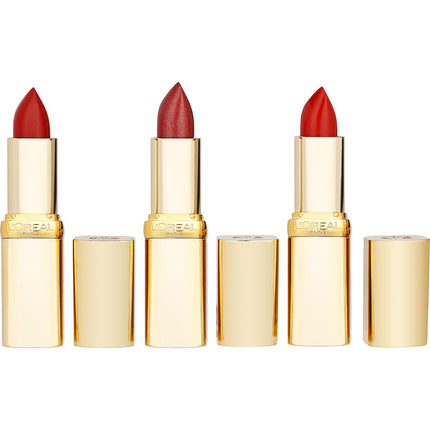 L'oreal Shades Of Reds Lipsticks Trio: Maison Marais 125 + Red Passion 297 + Cristal Cerise 34  --3x3.6g/0.13oz By L'oreal