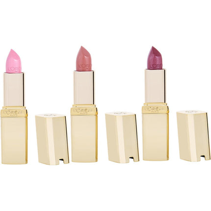 L'oreal Shades Of Nudes Lipsticks Trio: 303 Rose Tendre + 235 Nude + 214 Violet Saturne --3x3.6g/0.13oz By L'oreal