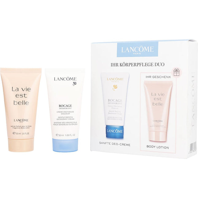 Bocage Set: Bocage Deo Creme 50ml + La Vie Est Belle Body Lotion 50ml --2pcs Lancome