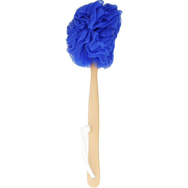 Spa Accessories Net Sponge Stick (Beech Wood) - Navy
