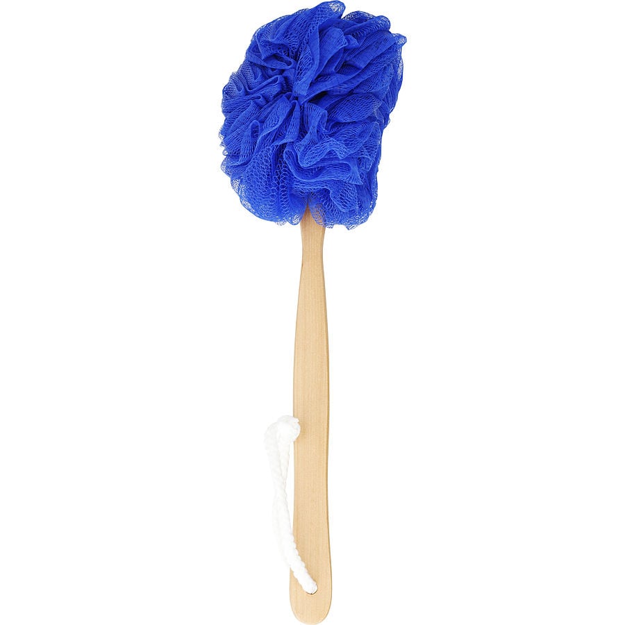 Spa Accessories Net Sponge Stick (Beech Wood) - Navy