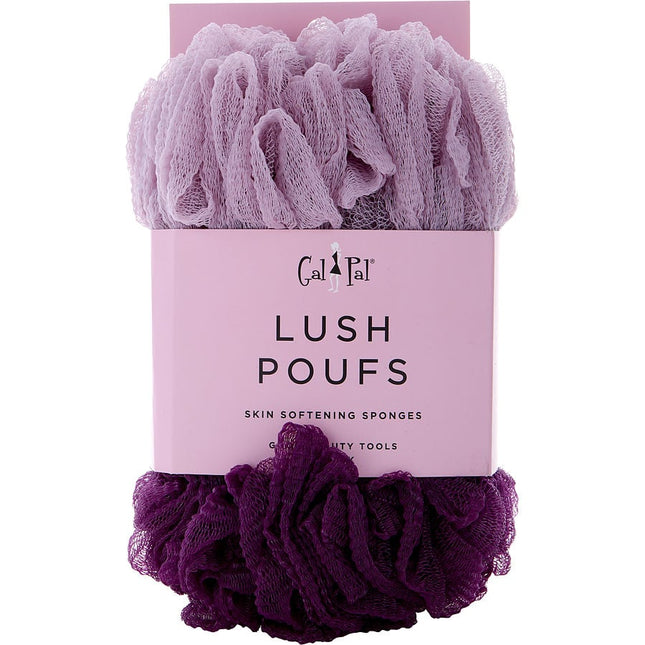 Spa Accessories Skin Softening Sponges 2 Pack (Light Mauve/Raspberry)